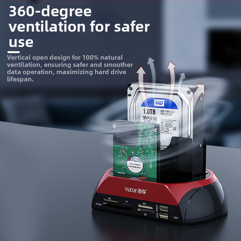 Кутия за външен твърд диск IDE/SATA 2.5/3.5, USB 2.0 интерфейс, поддържа до 6TB