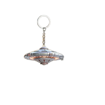 Κρίκος κλειδιών – Ακρυλικό 2D επίπεδο εξωγήινο διαστημόπλοιο, σετ 10 τεμάχια, μοντέλο xl41, σύγχρονο μινιμαλιστικό στυλ