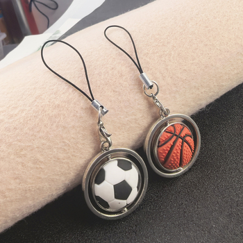 Κλειδοθήκη με περιστρεφόμενο ποδόσφαιρο και μπάσκετ, κράμα ψευδάργύρου – Αναμνηστικό δώρο Παγκόσμιου Κυπέλλου