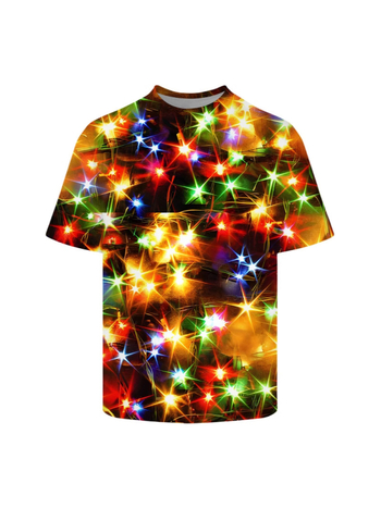 Ανδρικό κοντομάνικο T‑shirt σε στυλ street hip-hop, 3D εκτύπωση καρτούν, στρογγυλός λαιμός, κοντά μανίκια, διαπνέον πολυεστέρας