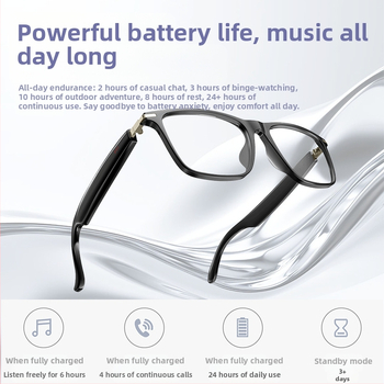 Έξυπνα γυαλιά με AI μετάφραση σε πραγματικό χρόνο, Bluetooth ήχο-βίντεο κλήσεις, 6–8 ωρών μπαταρία, βάρος 35 g, πλαίσιο TR90