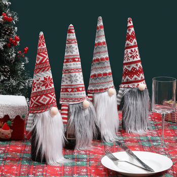 Kalėdinis megztas buteliuko dangtelis, Europos stilius — poliesteris, pakuotė: OPP maišelis, prekė Qianhong Gift, tinkamas Kalėdoms, tarptautinis eksportas: Taip