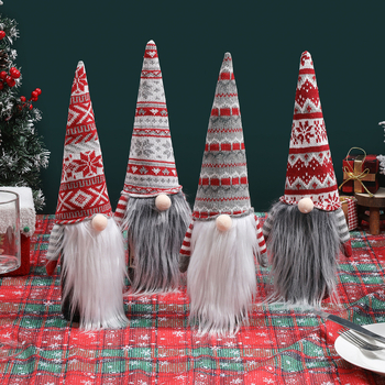 Kalėdinis megztas buteliuko dangtelis, Europos stilius — poliesteris, pakuotė: OPP maišelis, prekė Qianhong Gift, tinkamas Kalėdoms, tarptautinis eksportas: Taip