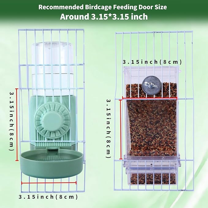 No Mess Bird Feeder Cage Water Dispenser, Cockatiel Cage Accessories, ABS материал, Zhejiang произход, автоматично хранене, комплект 100 бр