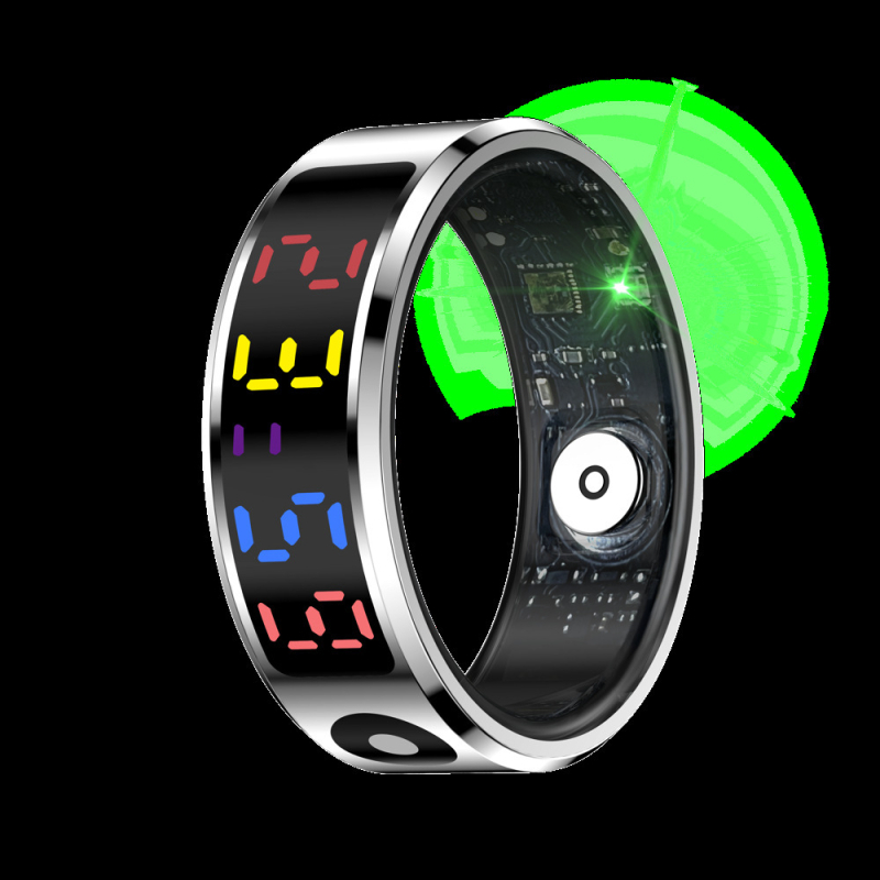 Смарт пръстен R12, съвместим с Android и iOS, капацитет на батерията 18, тегло 3,5 g, пуснат през 2025.2