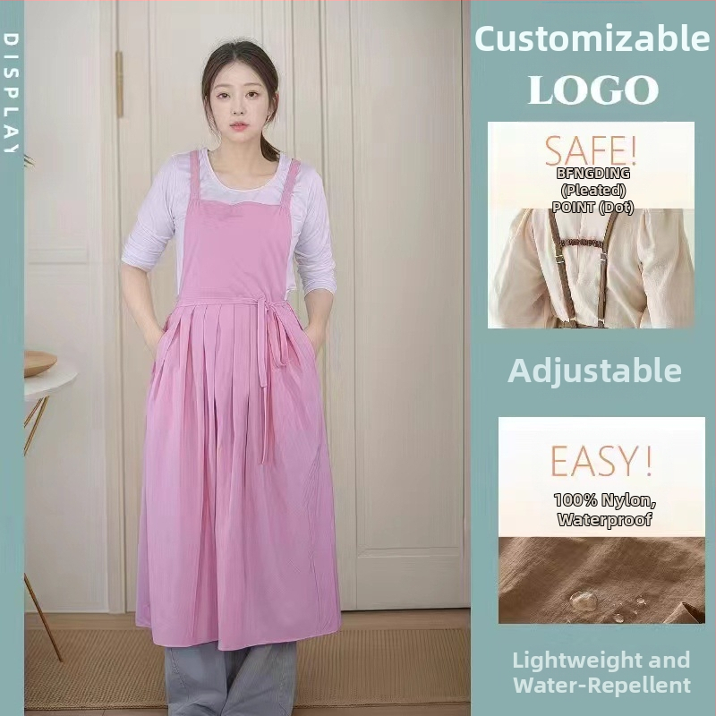 Bez piedurknēm fartuks – poliesteris, traipu izturīgs, modernas minimalistiskas stils, vienkrāsains