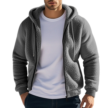 Kapucňový fleece kabát z fleecu, 96% polyester; priedušný, vetruodolný; odvádza vlhkosť; zips; patchové vrecká.