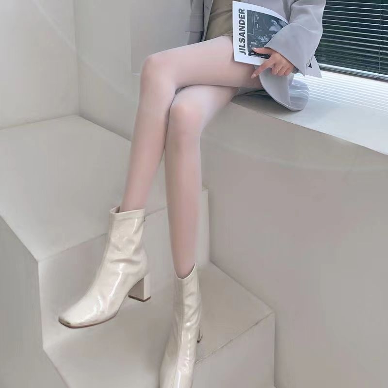 Чорапогащи над коляното, ултра тънки 0D денир, Т-crotch, едноцветен модел, невидими, антибактериални