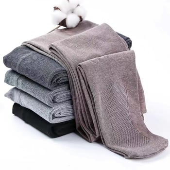 Legíny z bavlny s japonským štýlom, vertikálne pruhy, samoohrev, ľahká kompresia, anti-pilling, tvarovanie