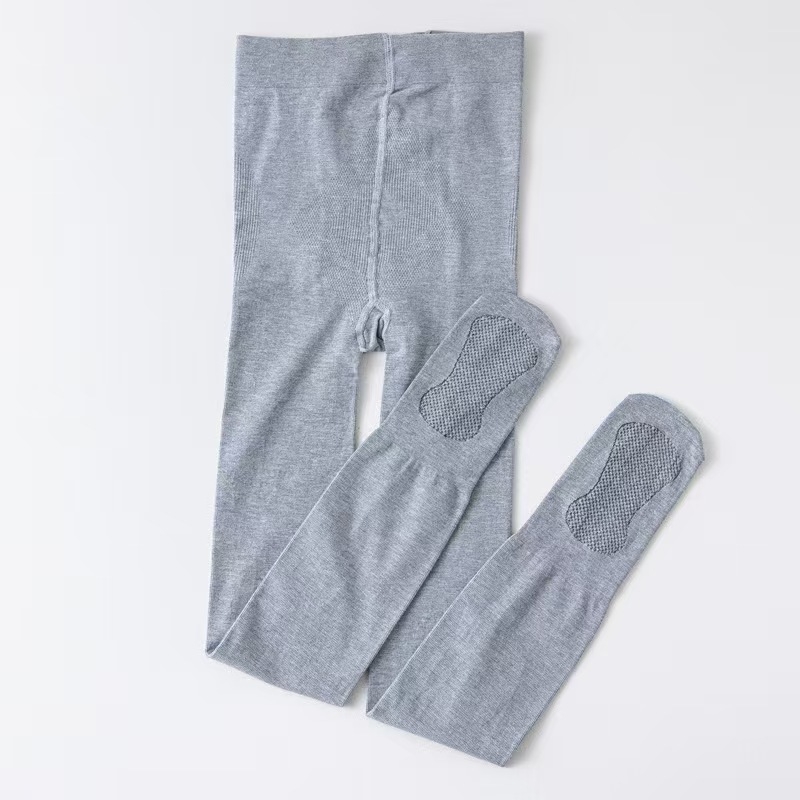 Legíny z bavlny s japonským štýlom, vertikálne pruhy, samoohrev, ľahká kompresia, anti-pilling, tvarovanie