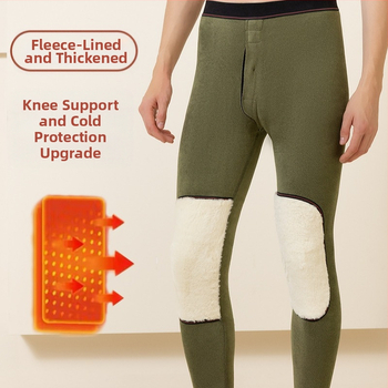 Zimné pánske termálne legíny s hrubým flisom, polyesterové vlákna s obsahom viskózy 50–70%, jednofarebné, teplé a odvádzajú pot