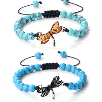 Keverék anyagú karkötő gyöngyökkel és horgolt kötésekkel, állítható, motívumok: virág, masni és rovar