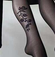 Tvárniace ultratenké nylonové pančuchy so jednoliatym vzorom