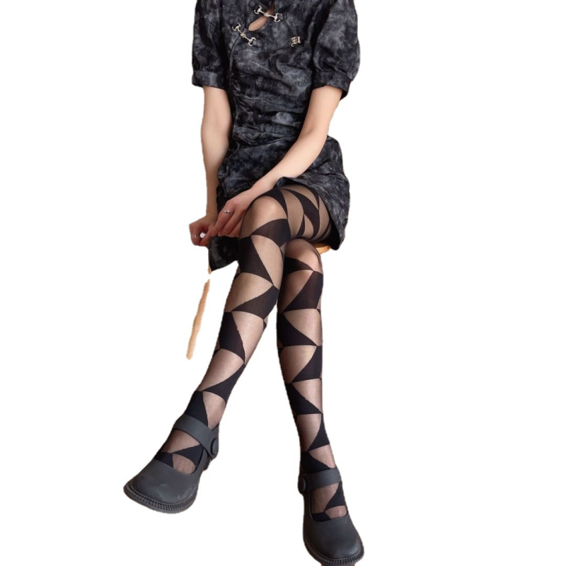 Formázó ultrakönnyű nylon harisnya egyszínű mintával