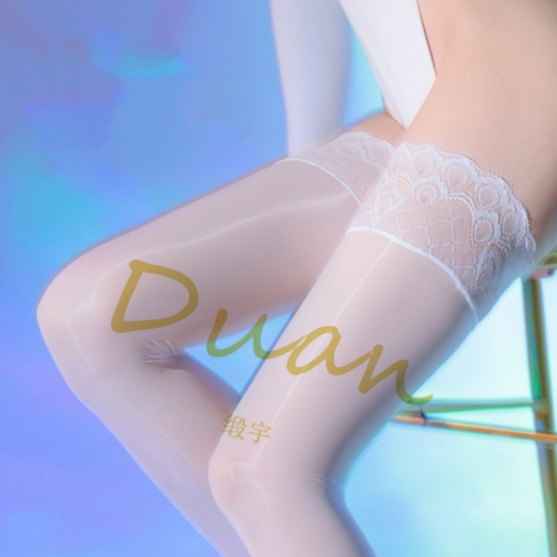 Nylonové pančuchy s dlhým valom, 15D, jednofarebné, tenké