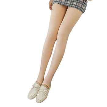 Flísované hrubé pančuchy s hip-liftingom a tvarovaním, teplé, nylon 70–80%, vzor: jednoliaty