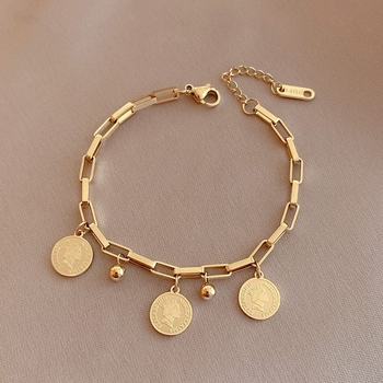 Brățară din oțel de titan, unisex, design original, motiv romb, placare electrolitică