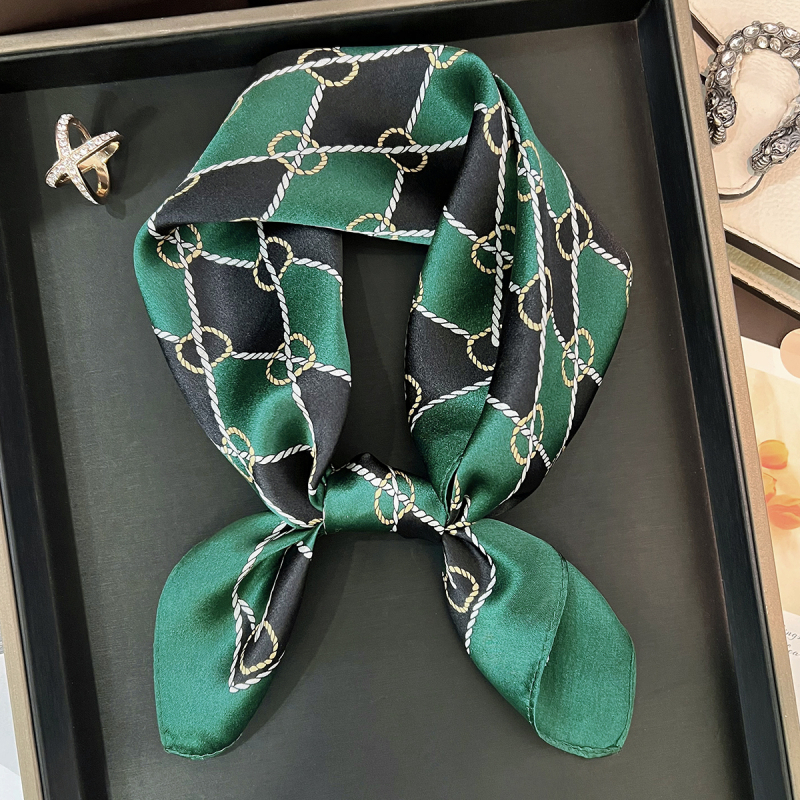 Mulberry Silk Μικρός Τετράγωνος Φουλάρι, Ύφανση Warp, Άνοιξη, Προέλευση Zhejiang, Στυλ: Προσωπική Τάση