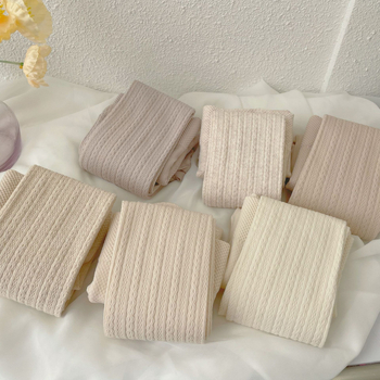 Dresuri din bumbac cu model vertical în 8, 600D țesătură groasă, modelare și ridicare a feselor, anti‑frecare, cu picioare