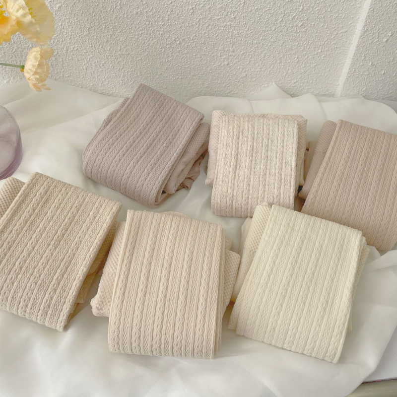 Dresuri din bumbac cu model vertical în 8, 600D țesătură groasă, modelare și ridicare a feselor, anti‑frecare, cu picioare