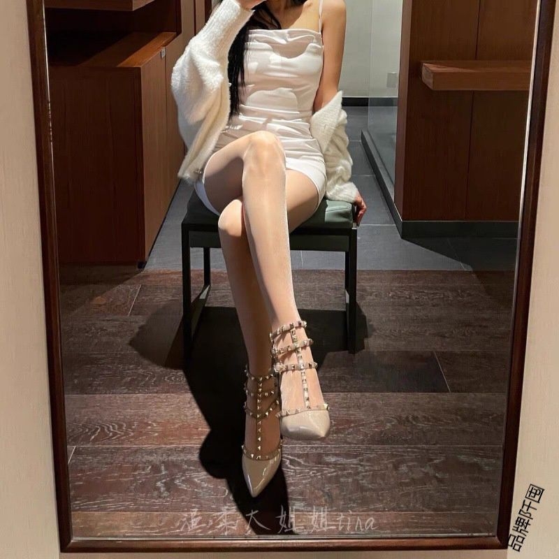 Harisnya ultra vékony 5D nylon-poliészter, egyszínű mintázat