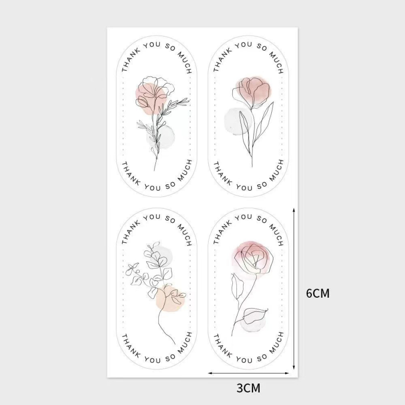 Set de 100 autocolante PVC cu adeziv pentru sigilarea ambalajelor, personalizabile, montaj cu ventuză