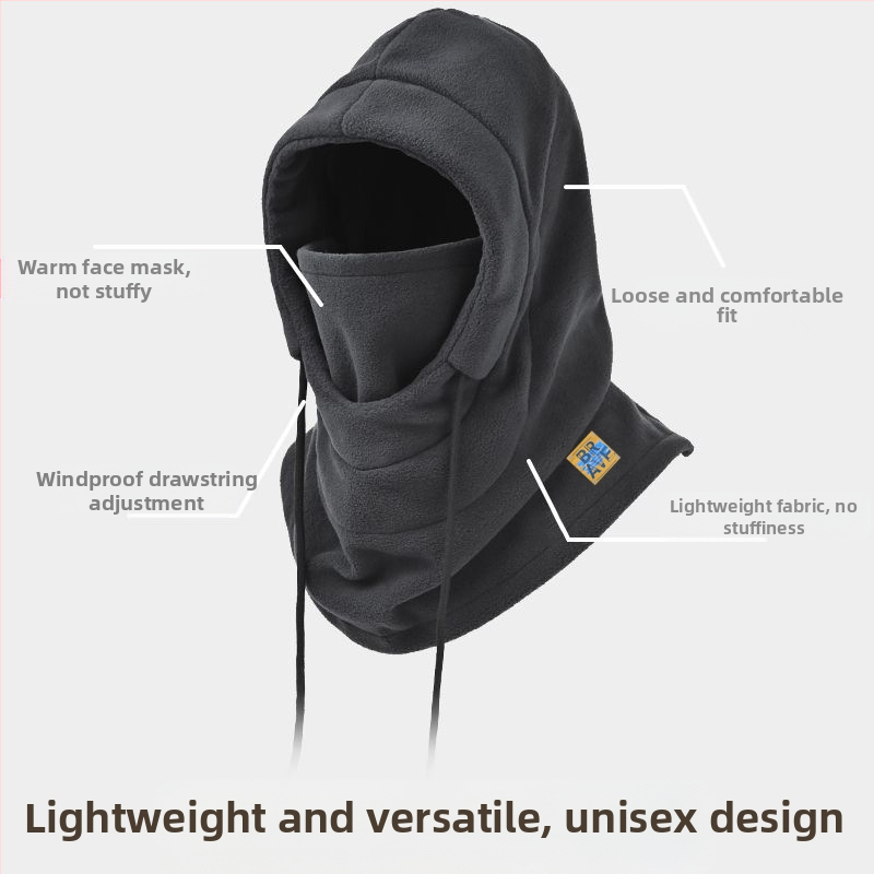 Χειμερινή μάσκα ποδηλασίας με αντιανεμική προστασία προσώπου και ενσωματωμένο κασκόλ