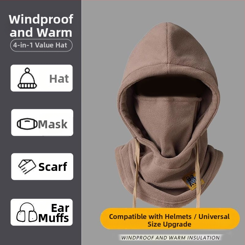 Χειμερινή μάσκα ποδηλασίας με αντιανεμική προστασία προσώπου και ενσωματωμένο κασκόλ