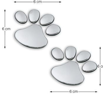 Par 3D auto naljepnica s medvjeđom šapom – karikatura stil, metal, ljepilo