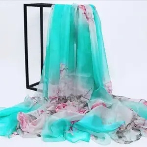 Női utazó sál chiffon poliészterből – többfunkciós, meleg, gyorsan száradó, napvédő, porvédő; minimalist stílus négy évszakra.