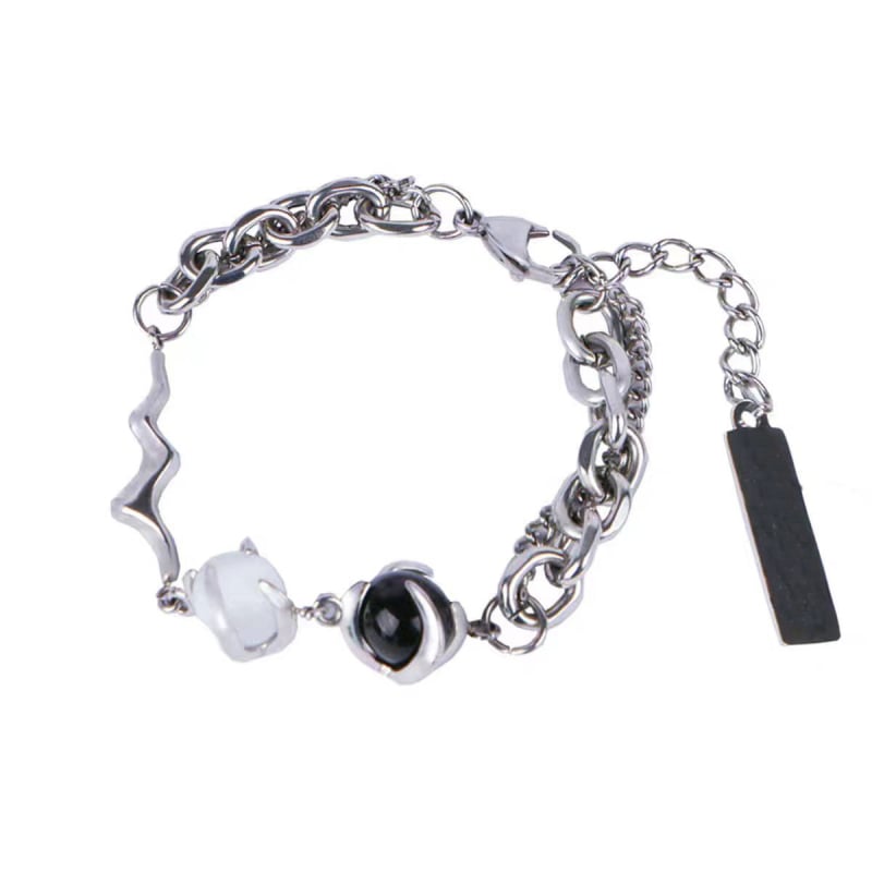 Narukvica od titan čelika, mikro-inlay, unisex originalni dizajn, geometrijski stil