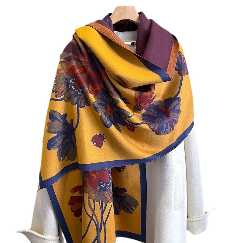 Női warp-knit sál téli szezonra, 2023 ősz, anyag: Egyéb, stílus: Friss és édes