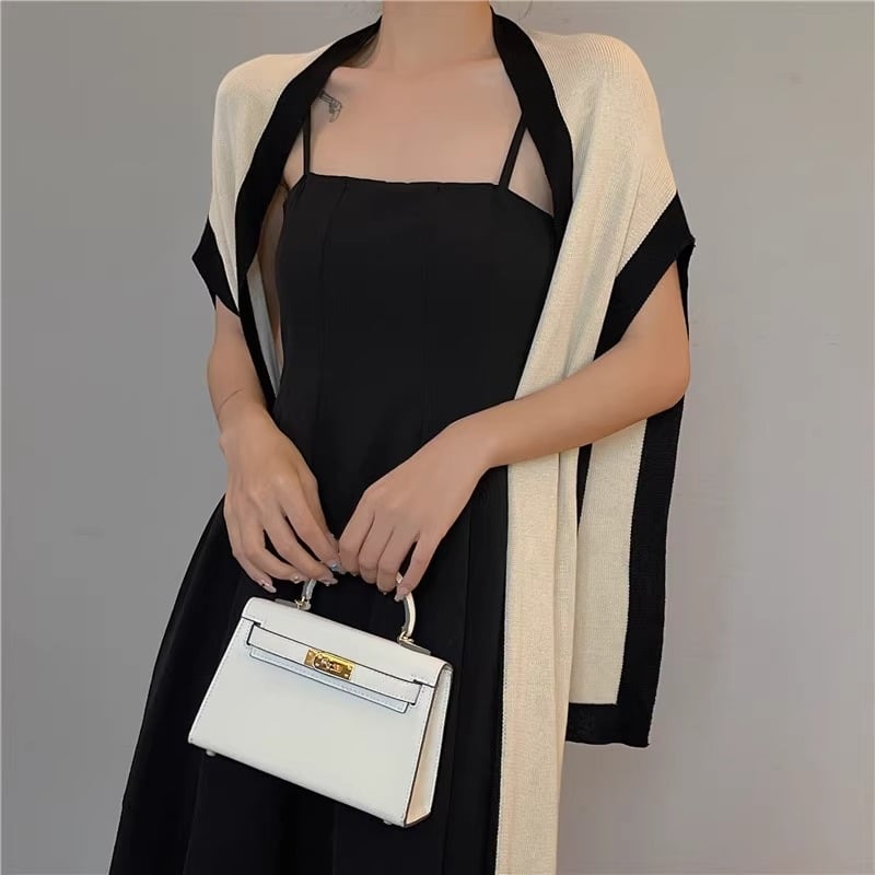 Șal pentru femei, poliester, model geometric, formă cu șnur, accesoriu decorativ pentru primăvară, vară și toamnă.