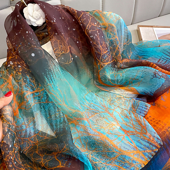 Yourou Yarn női sál, hosszú, elegáns, sík szövés, Hangzhou eredet, 2023 tavasz