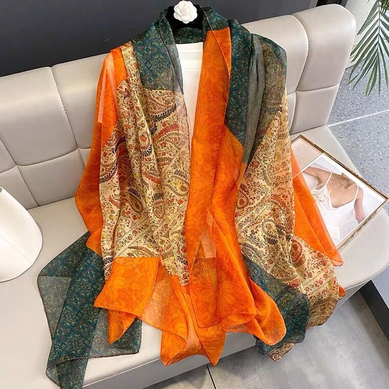 Yourou Yarn női sál, hosszú, elegáns, sík szövés, Hangzhou eredet, 2023 tavasz