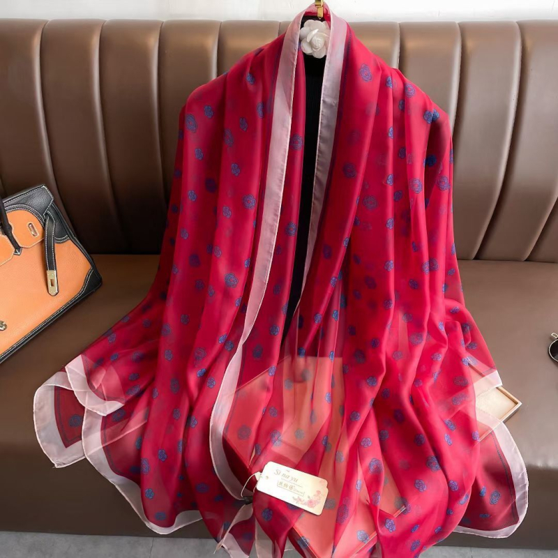 Yourou Yarn női sál, hosszú, elegáns, sík szövés, Hangzhou eredet, 2023 tavasz