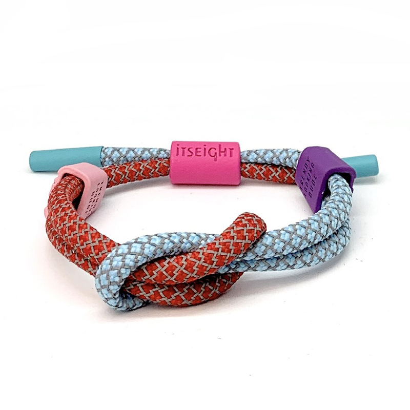 Uniszex műbőr karkötő holografikus fényvisszaverő zsinór-tekercs geometriai dizájn, márka Up