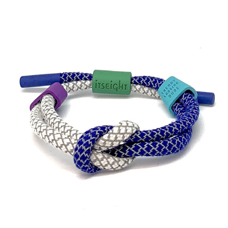 Uniszex műbőr karkötő holografikus fényvisszaverő zsinór-tekercs geometriai dizájn, márka Up