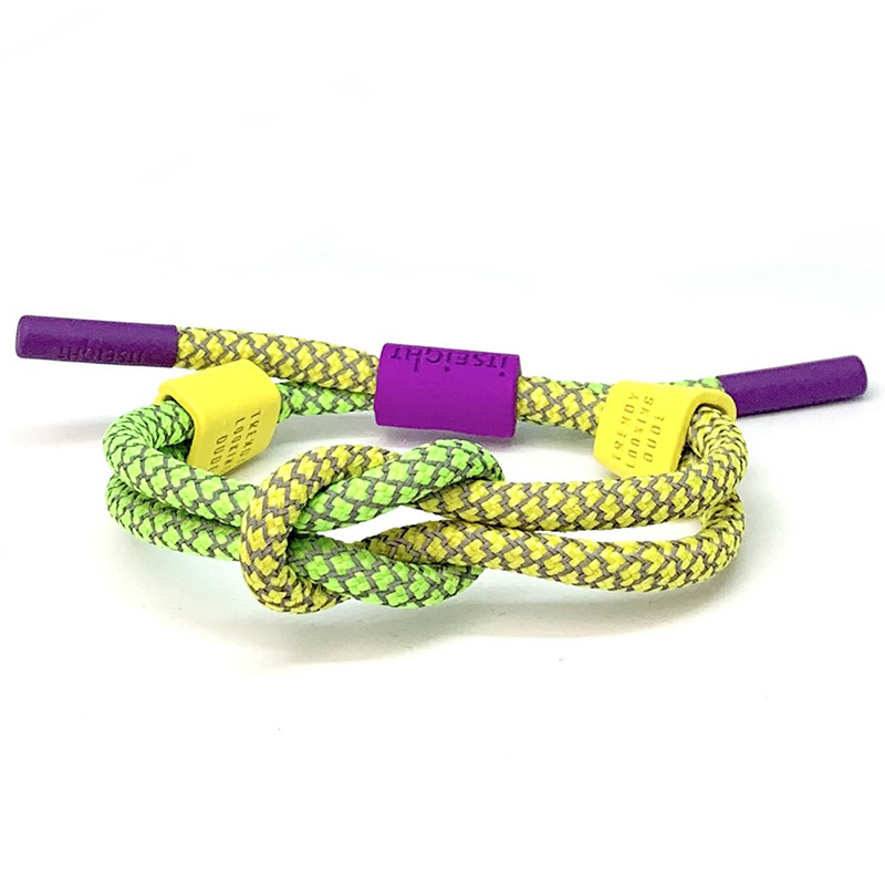 Uniszex műbőr karkötő holografikus fényvisszaverő zsinór-tekercs geometriai dizájn, márka Up