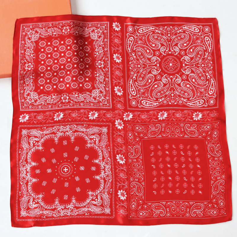 Φουλάρι από Mulberry μετάξι, σατινέ ύφανση, vintage ρετρό λογοτεχνικό στυλ, μάρκα Musk; προέλευση Hangzhou; διατηρεί τη ζέσταση, προστασία από τον ήλιο και τη σκόνη; Άνοιξη–Φθινόπωρο