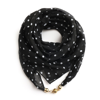 Warp-kötésű chiffon sál, poliészter anyag, tavaszi nyomtatás