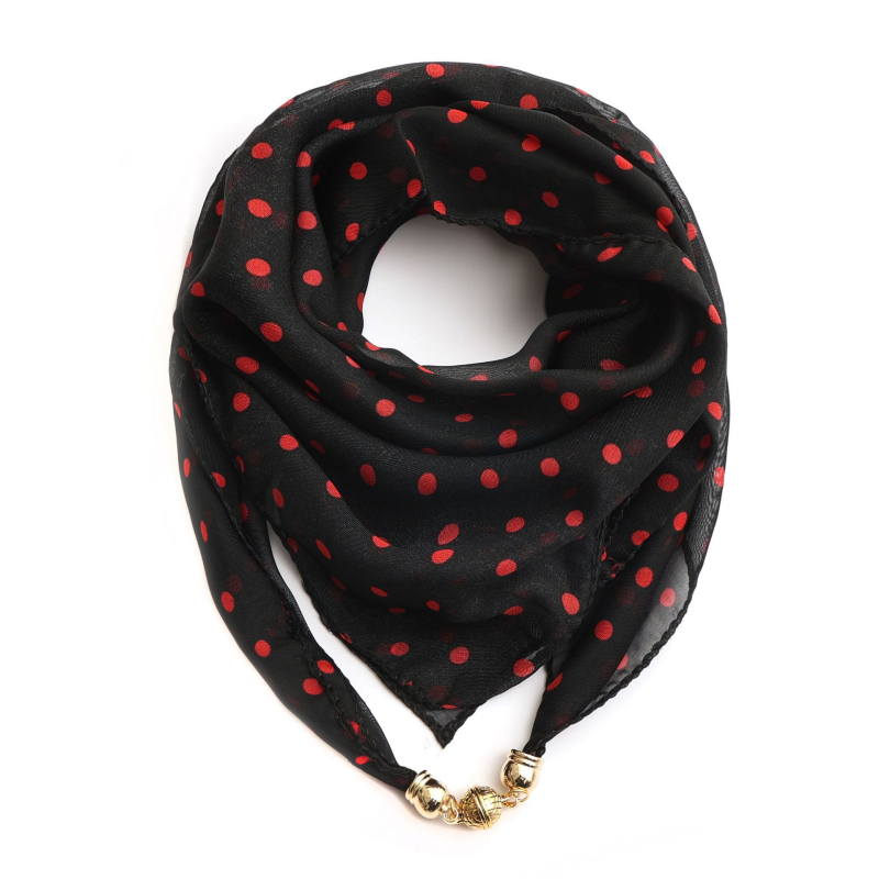 Warp-kötésű chiffon sál, poliészter anyag, tavaszi nyomtatás