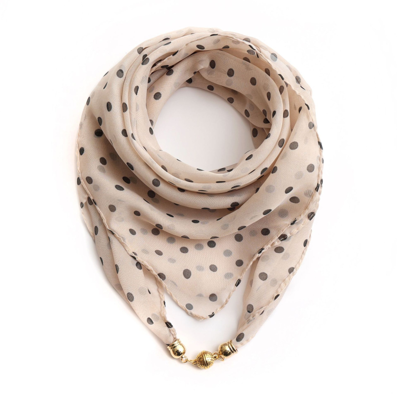 Warp-kötésű chiffon sál, poliészter anyag, tavaszi nyomtatás