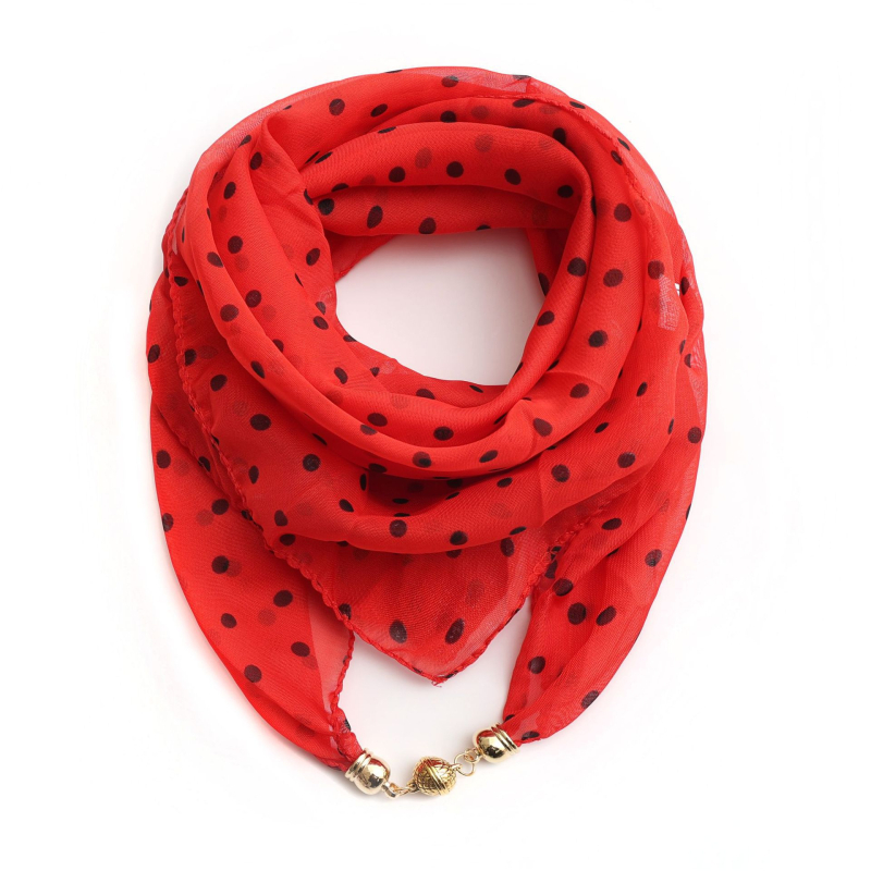 Warp-kötésű chiffon sál, poliészter anyag, tavaszi nyomtatás