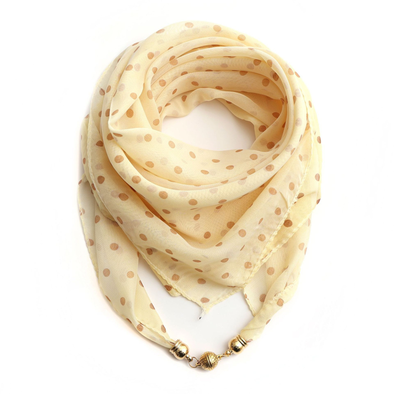 Warp-kötésű chiffon sál, poliészter anyag, tavaszi nyomtatás