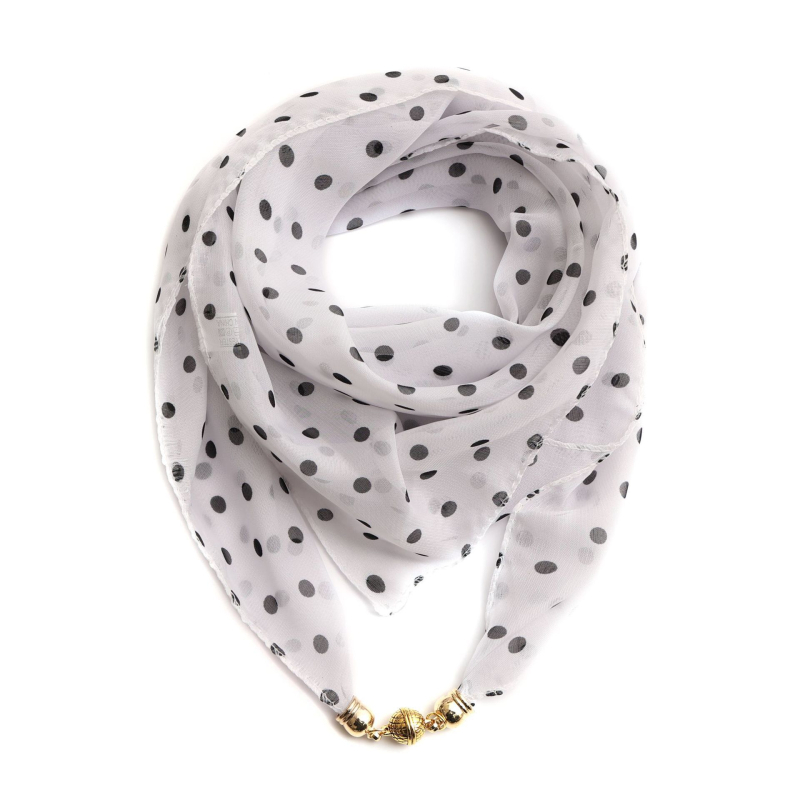 Warp-kötésű chiffon sál, poliészter anyag, tavaszi nyomtatás