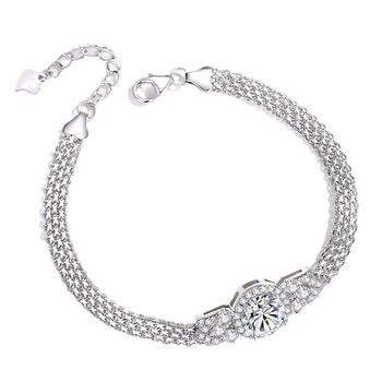 925-ös ezüst Moissanit karkötő nőknek, európai-amerikai stílus, modell 18328127424