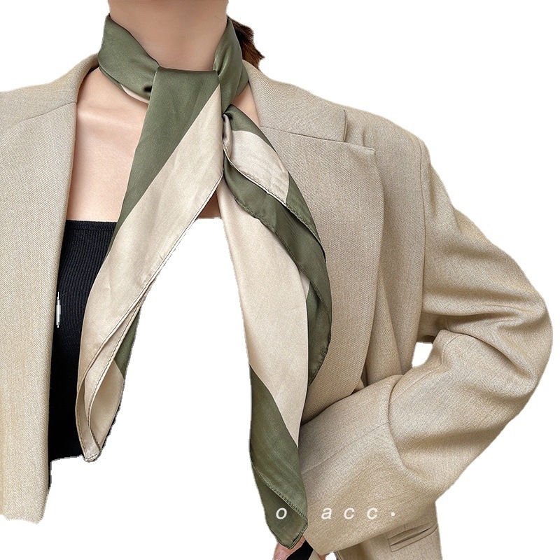 Bandă de păr din chiffon cu ciucuri, țesătură simplă, mătase sintetică, stil literar retro, accesoriu de vară pentru elevi și tineri