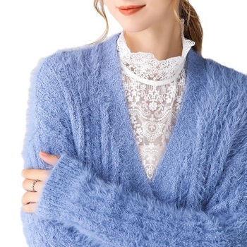 Női hamis gallér inghez — chiffon, dekoratív, téli, tavaszi és őszi szezonokra