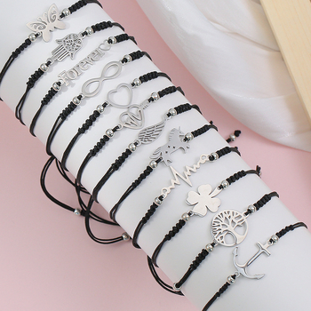 Karkötő ötvözetből, elektroplattázott kivitel, uniszex minimalist, motívum pillangó és Életfája